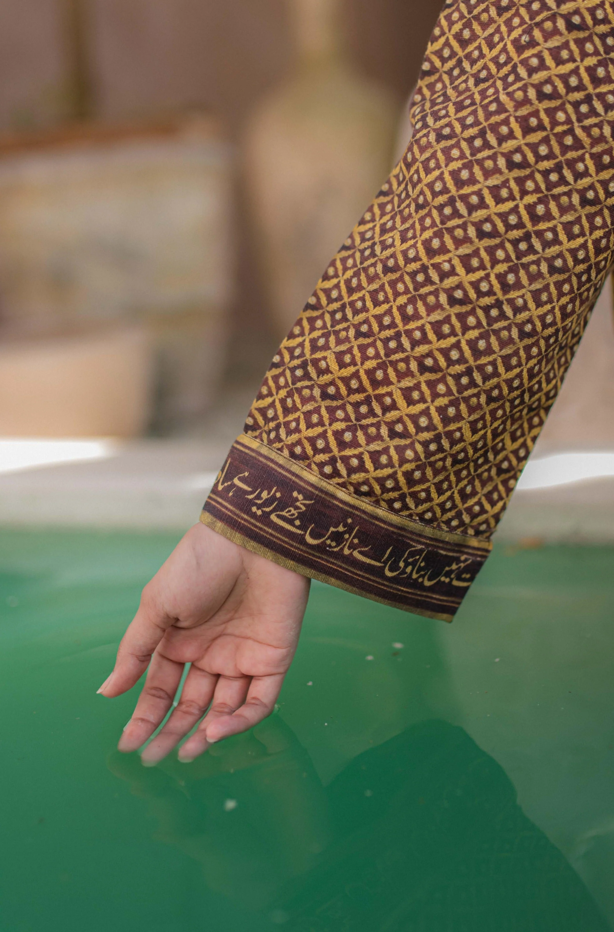 Anmol (Precious) - Brown & Gold Kurta - Image 4