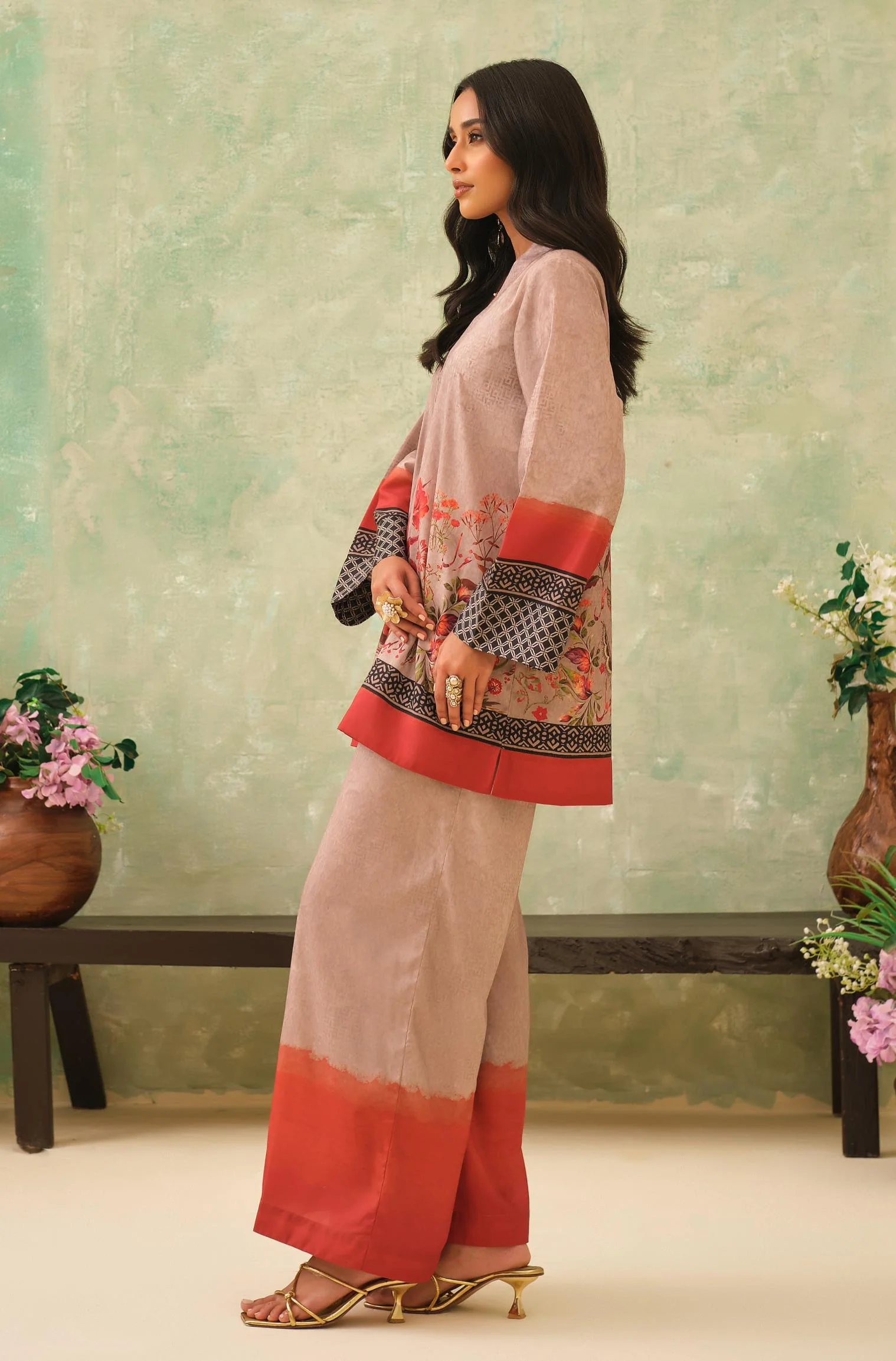 Bahaar (Spring) - Sandy Beige Co-Ord Set - Image 3