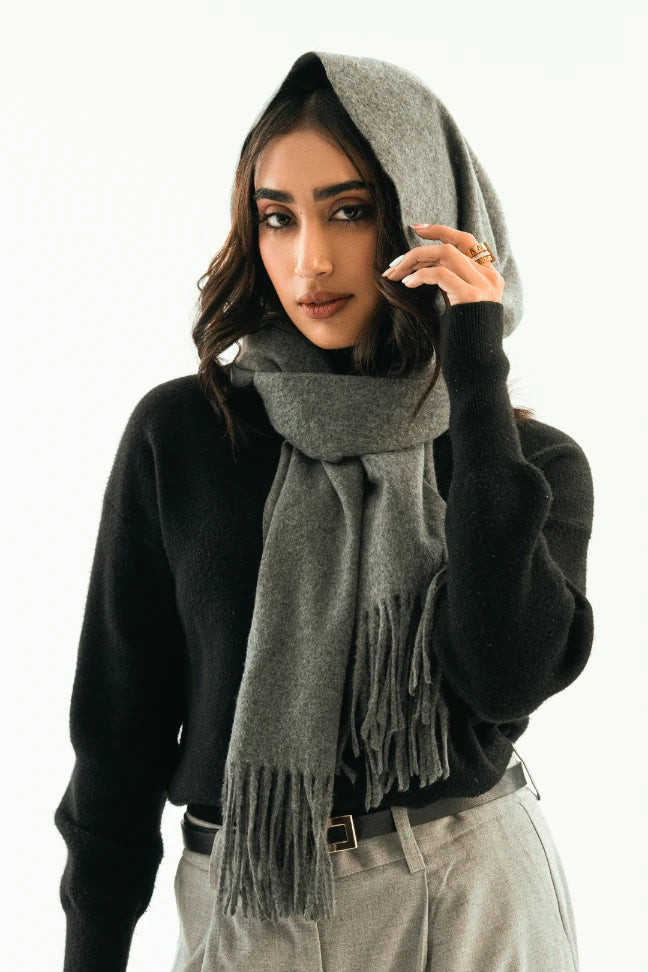 Cashmere Stole - Stormy Grey - Image 6