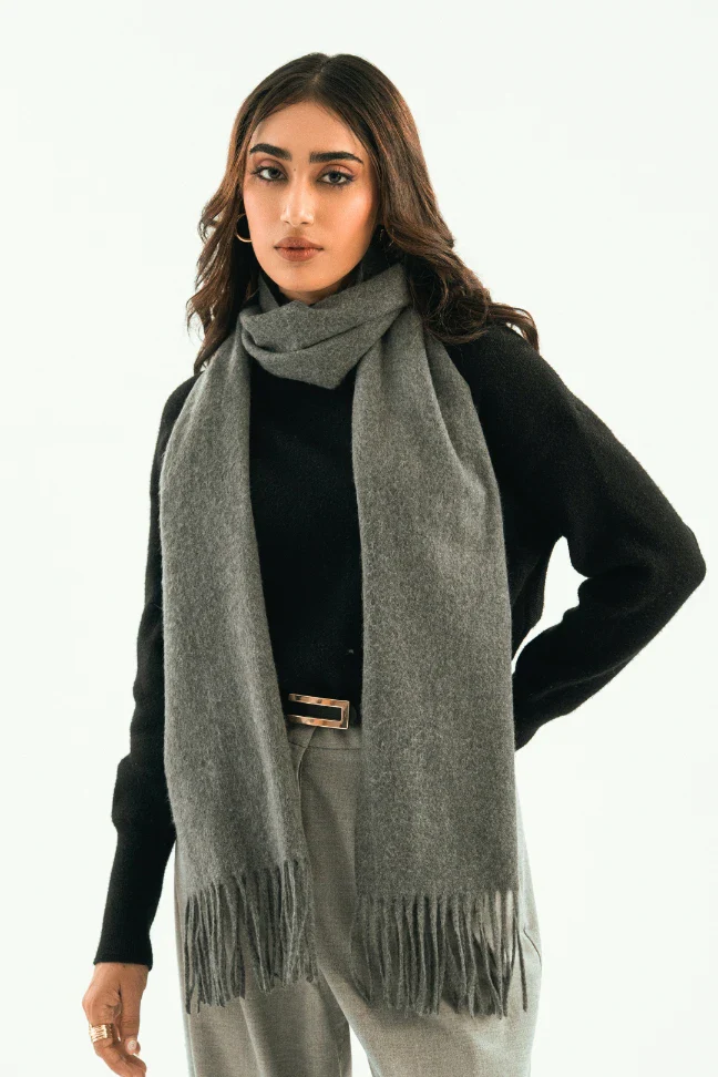 Cashmere Stole - Stormy Grey - Image 8