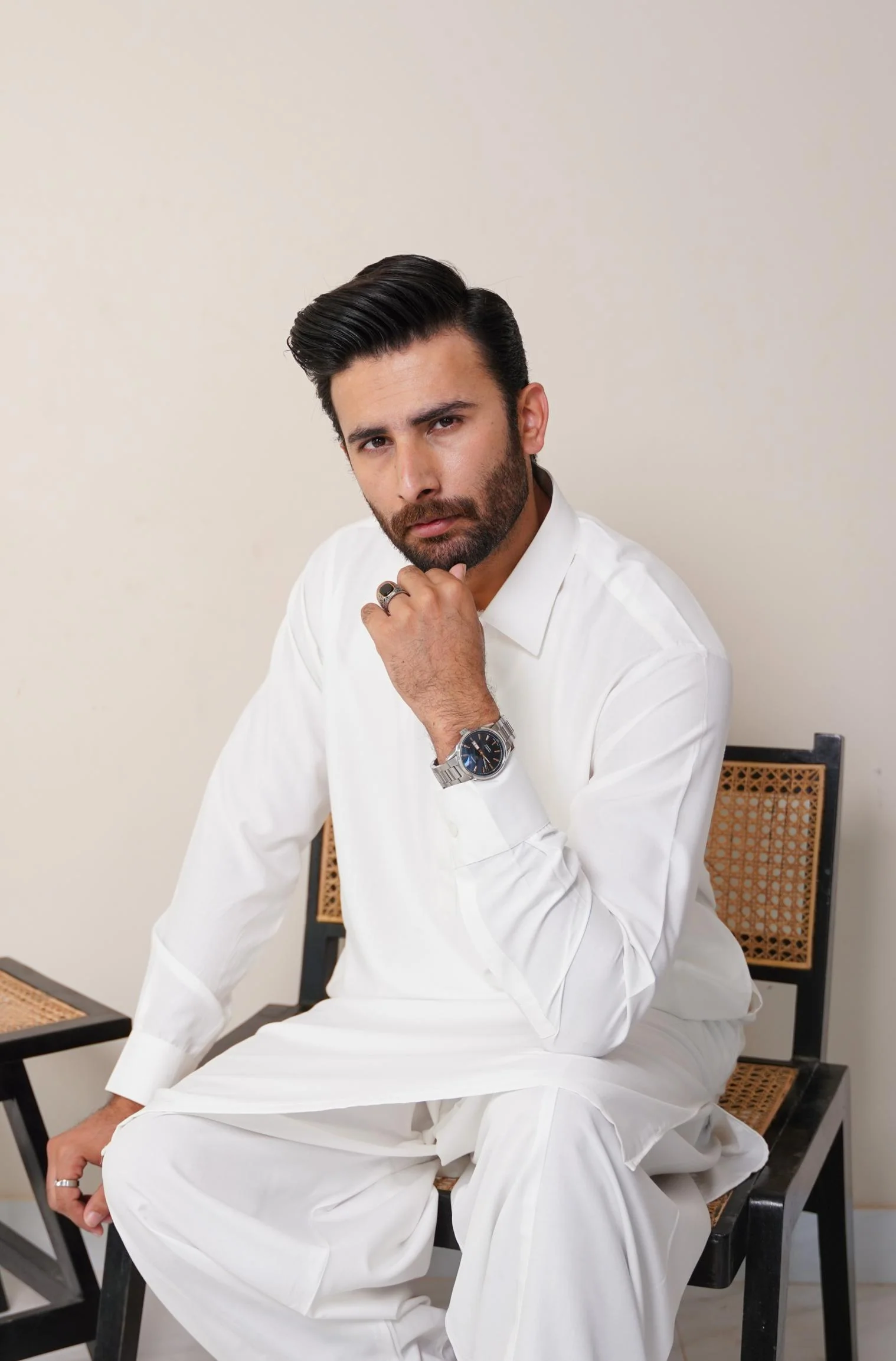 Classic Kameez Shalwar - Cloud White (Men) - Image 6
