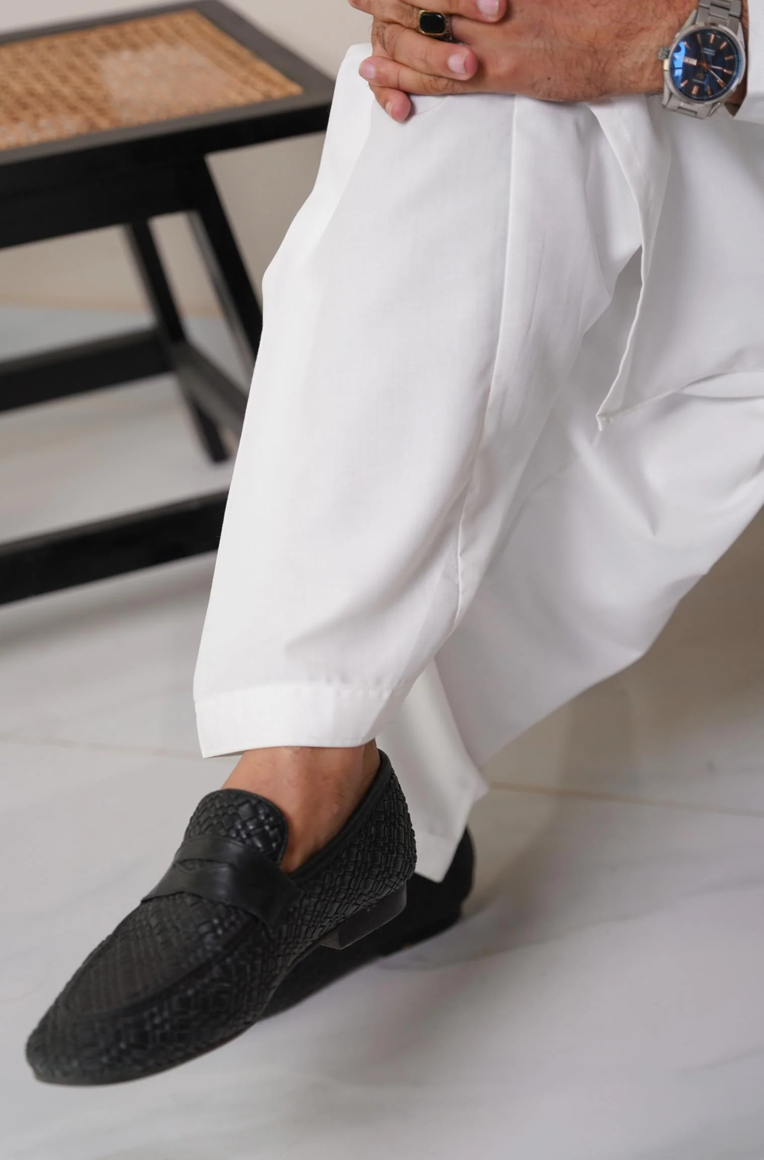 Classic Kameez Shalwar - Cloud White (Men) - Image 8
