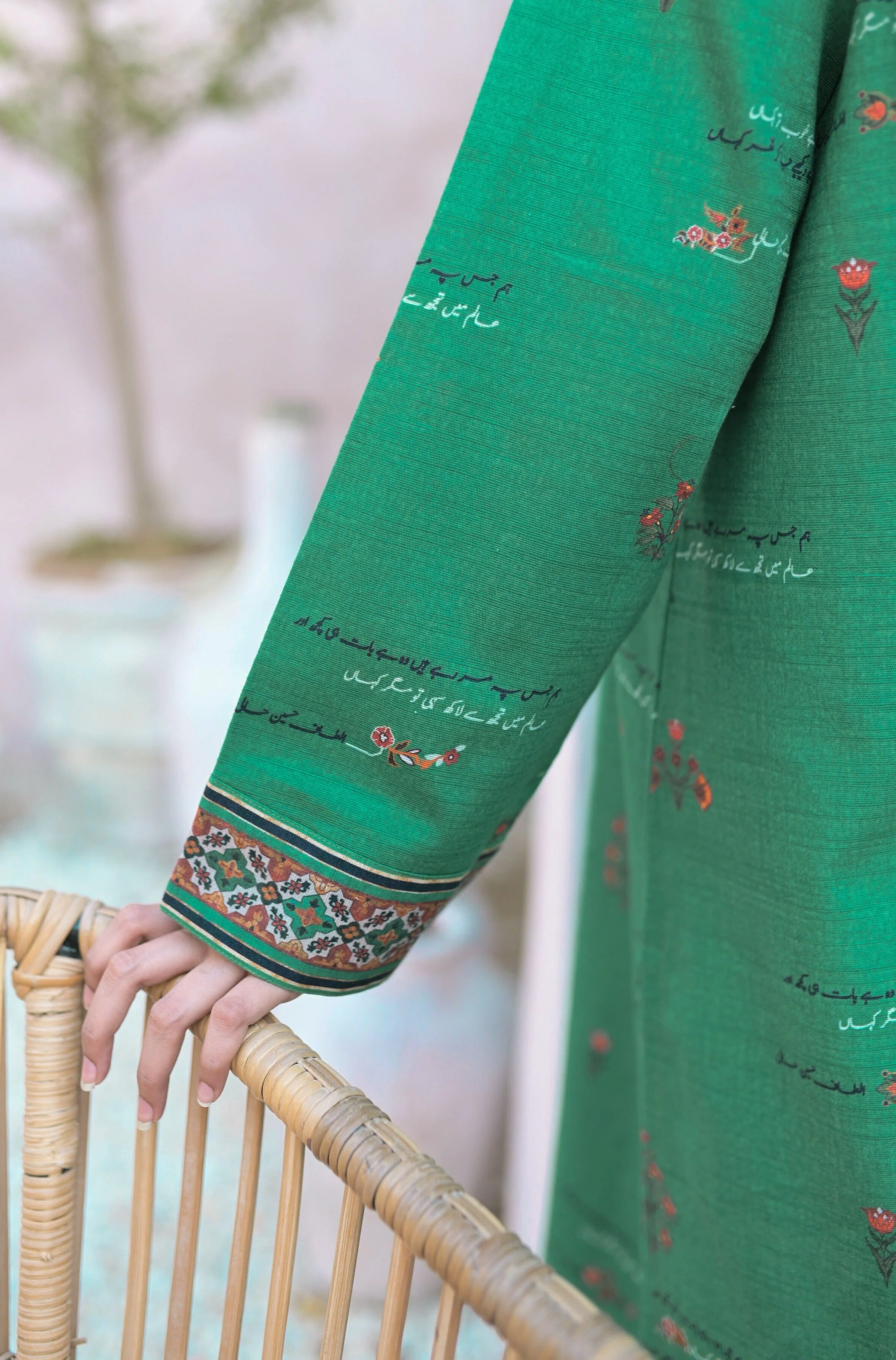 Fitoor (Passionate Love)  - Green Kurta - Image 3