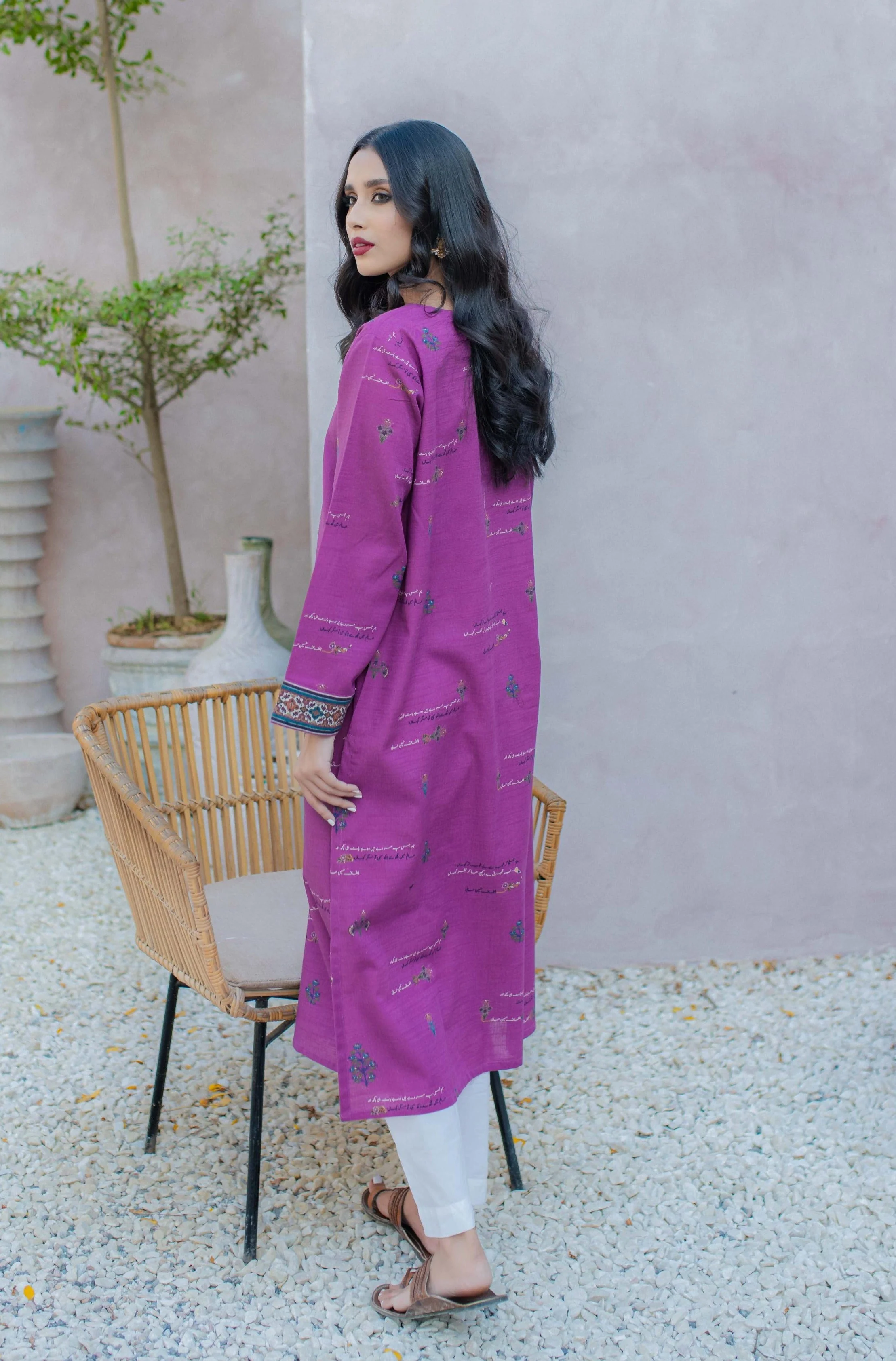 Fitoor (Passionate Love) - Magenta Kurta - Image 3