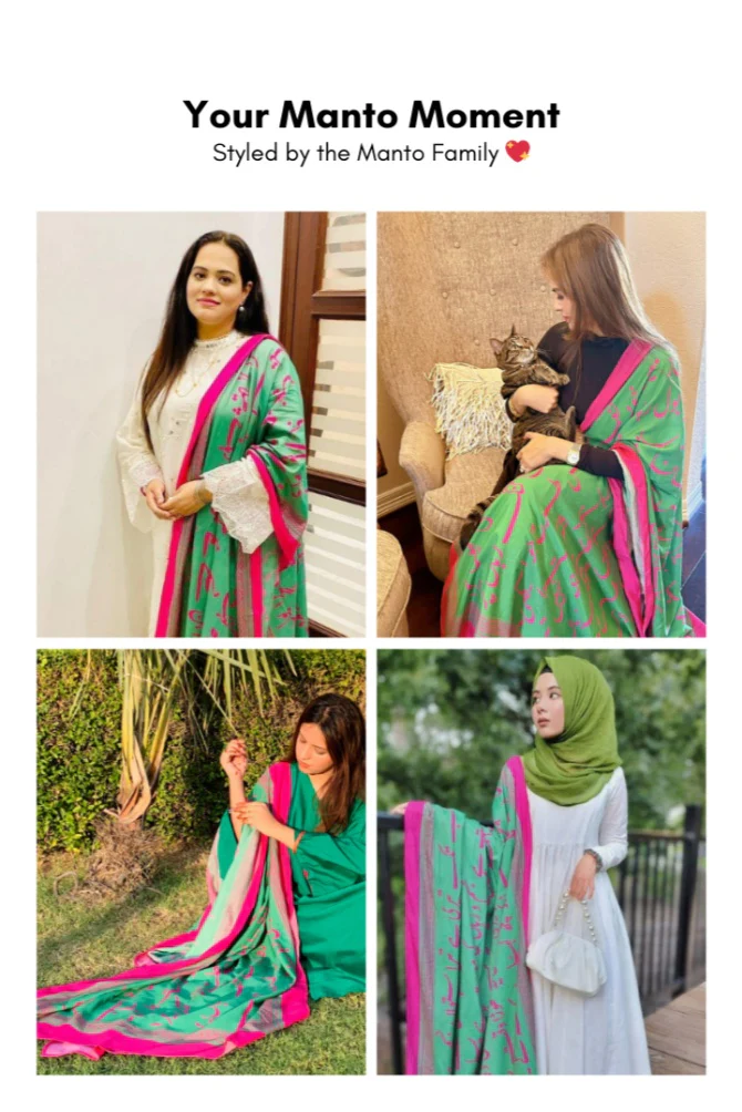 Bol (Speak Your Truth) - Green & Magenta Odhni - Image 7