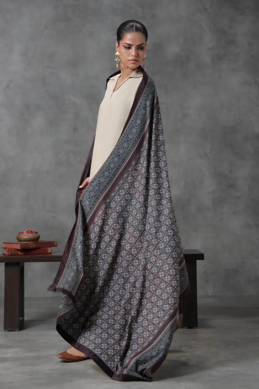 Guzarish (Request) Velvet Shawl - Image 4