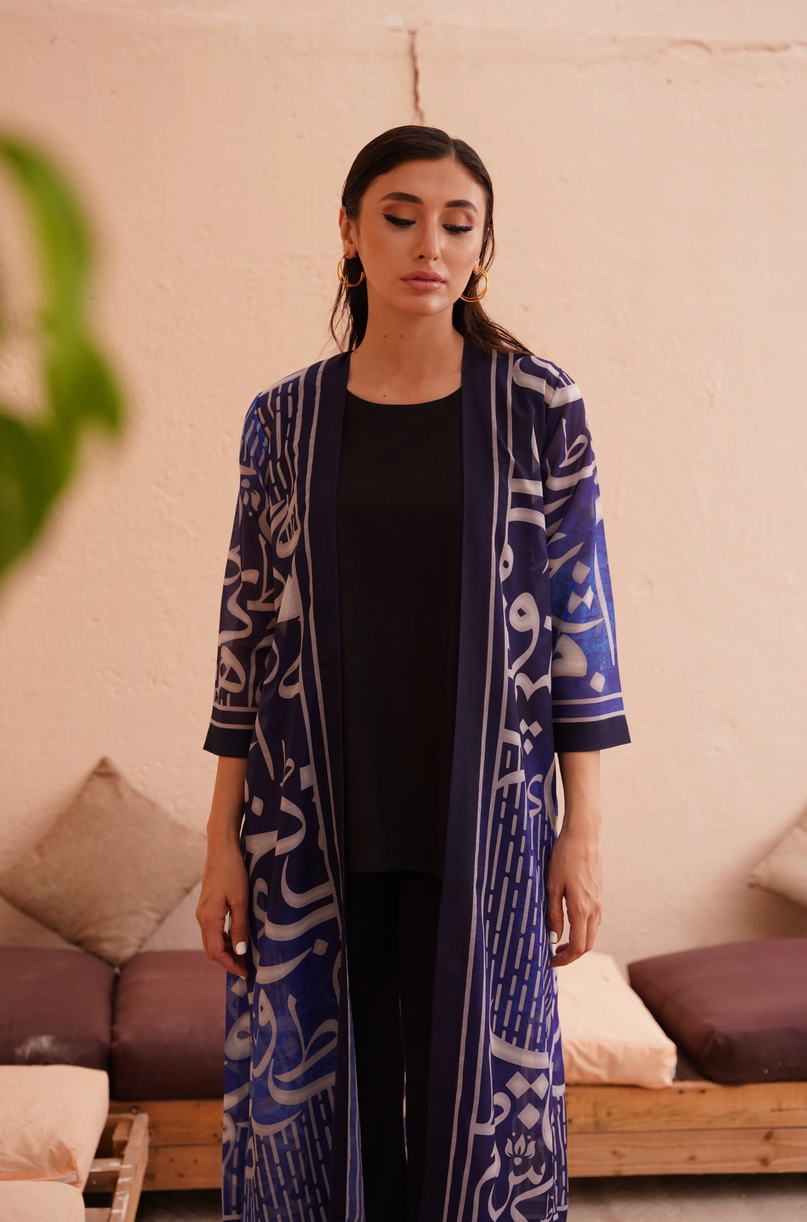 Huroof (Arabic Letter) - Shaded Blue Shrug - Image 4