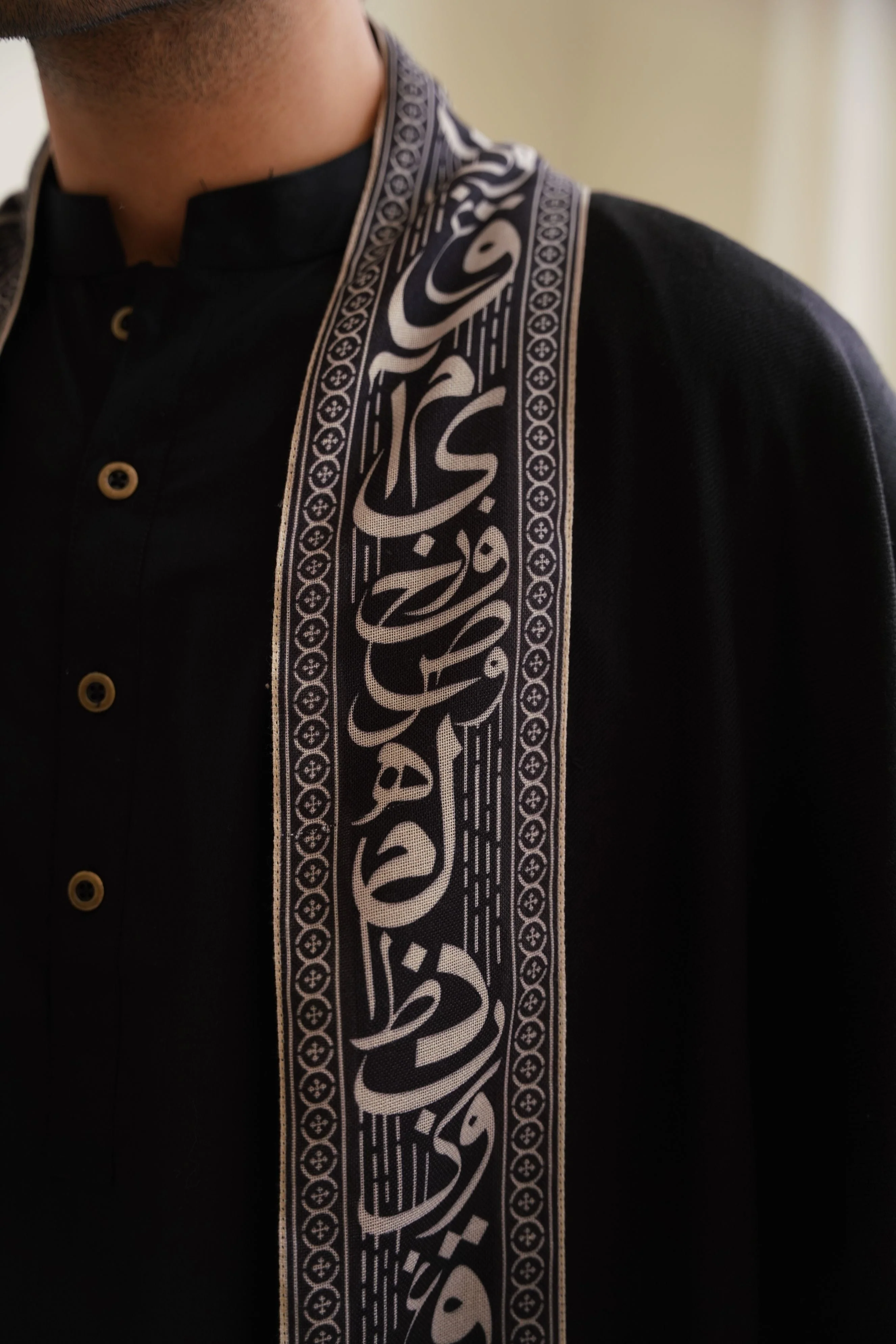 Huroof (Arabic Letter) - Black Cape - Image 2