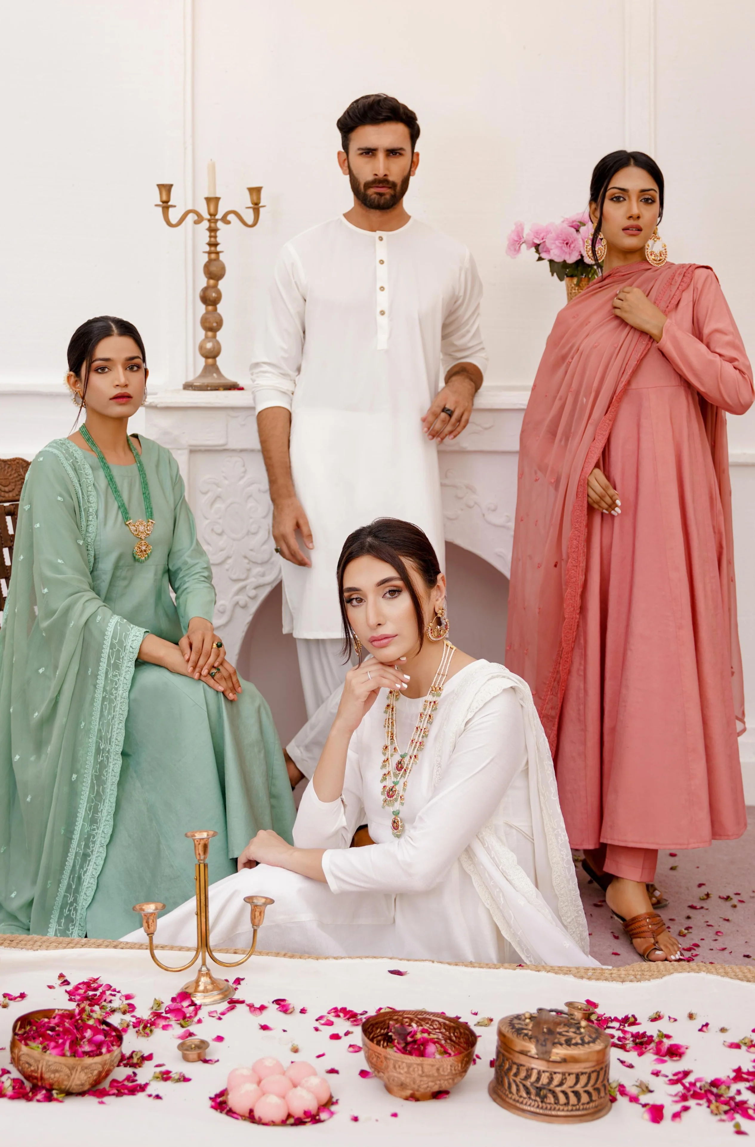 Jahaan (Universe) - Rose Gold Anarkali Set - Image 6