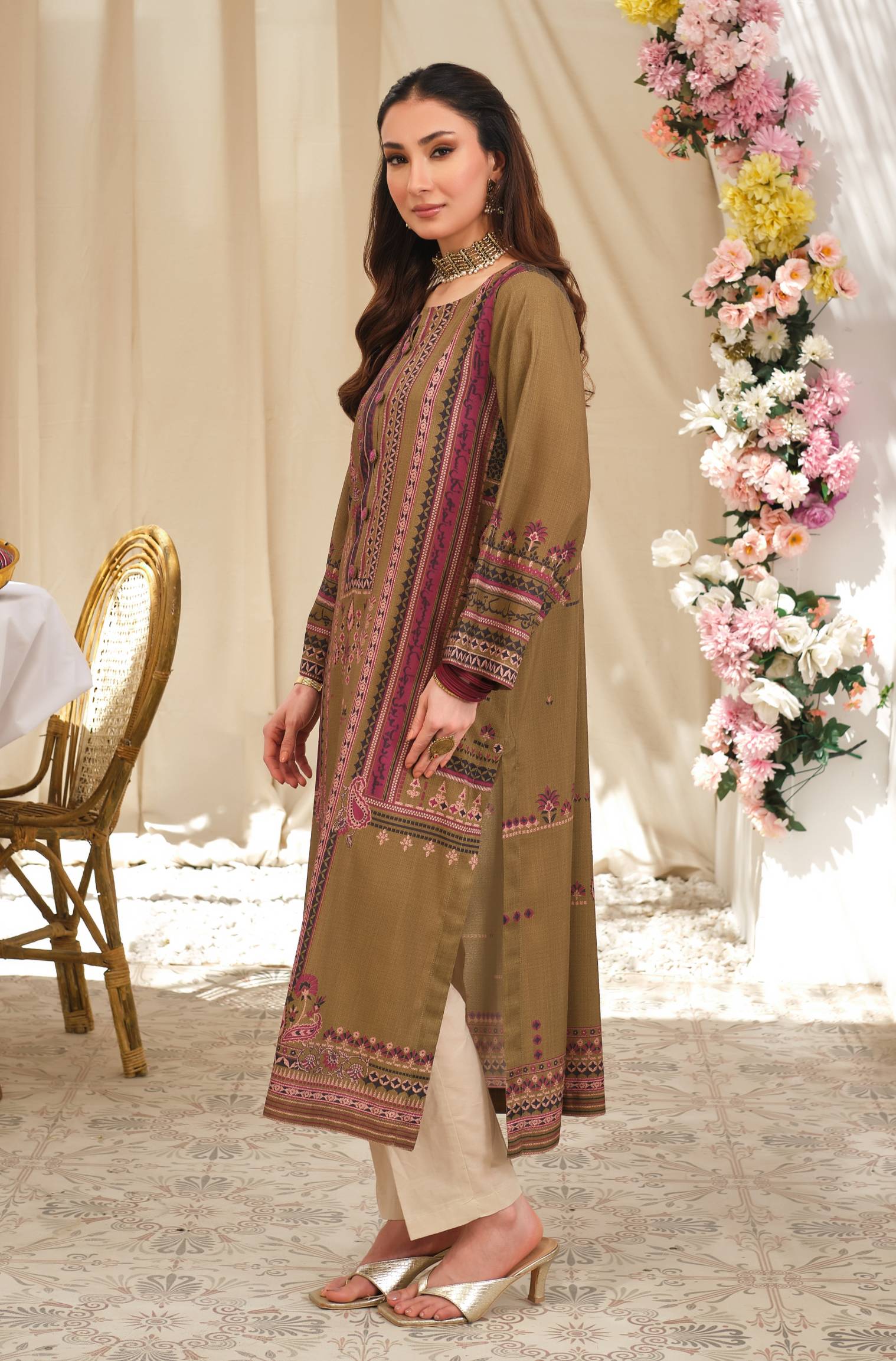Justuju (Quest) - Green Kurta - Image 3