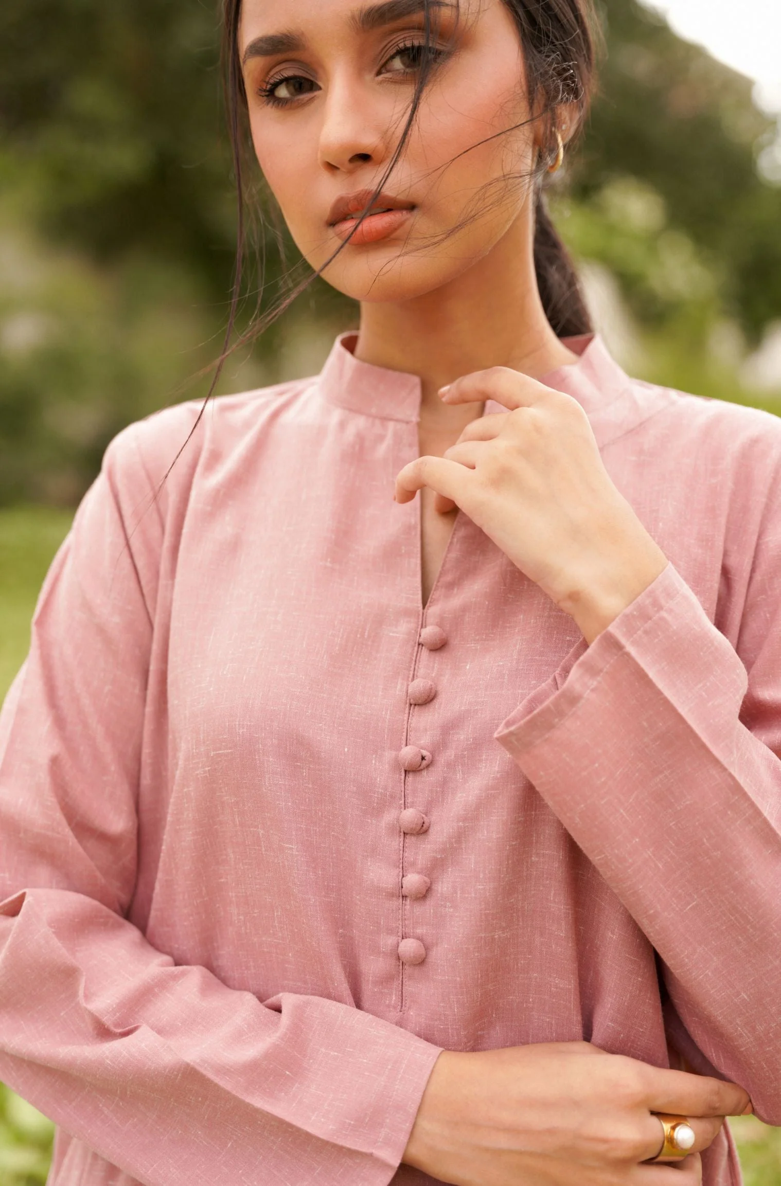 Kalidaar Co-Ord Set - Mauve Pink - Image 3