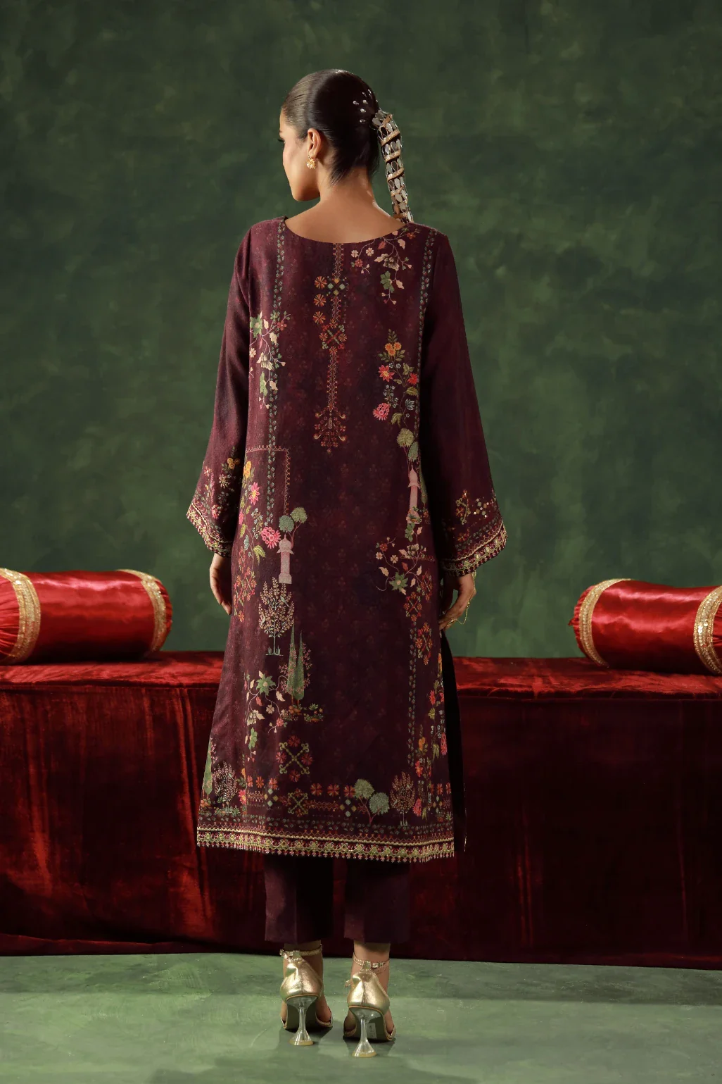 Kanwal (Water Lily) Set - Deep Purple - Image 4