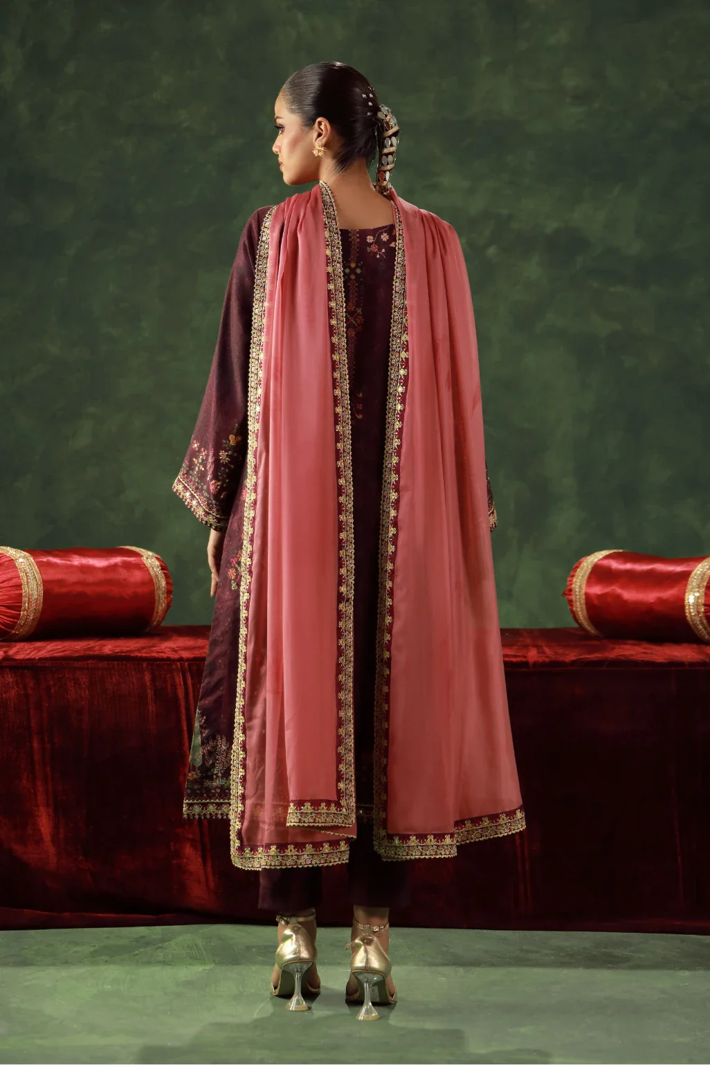 Kanwal (Water Lily) Set - Deep Purple - Image 5