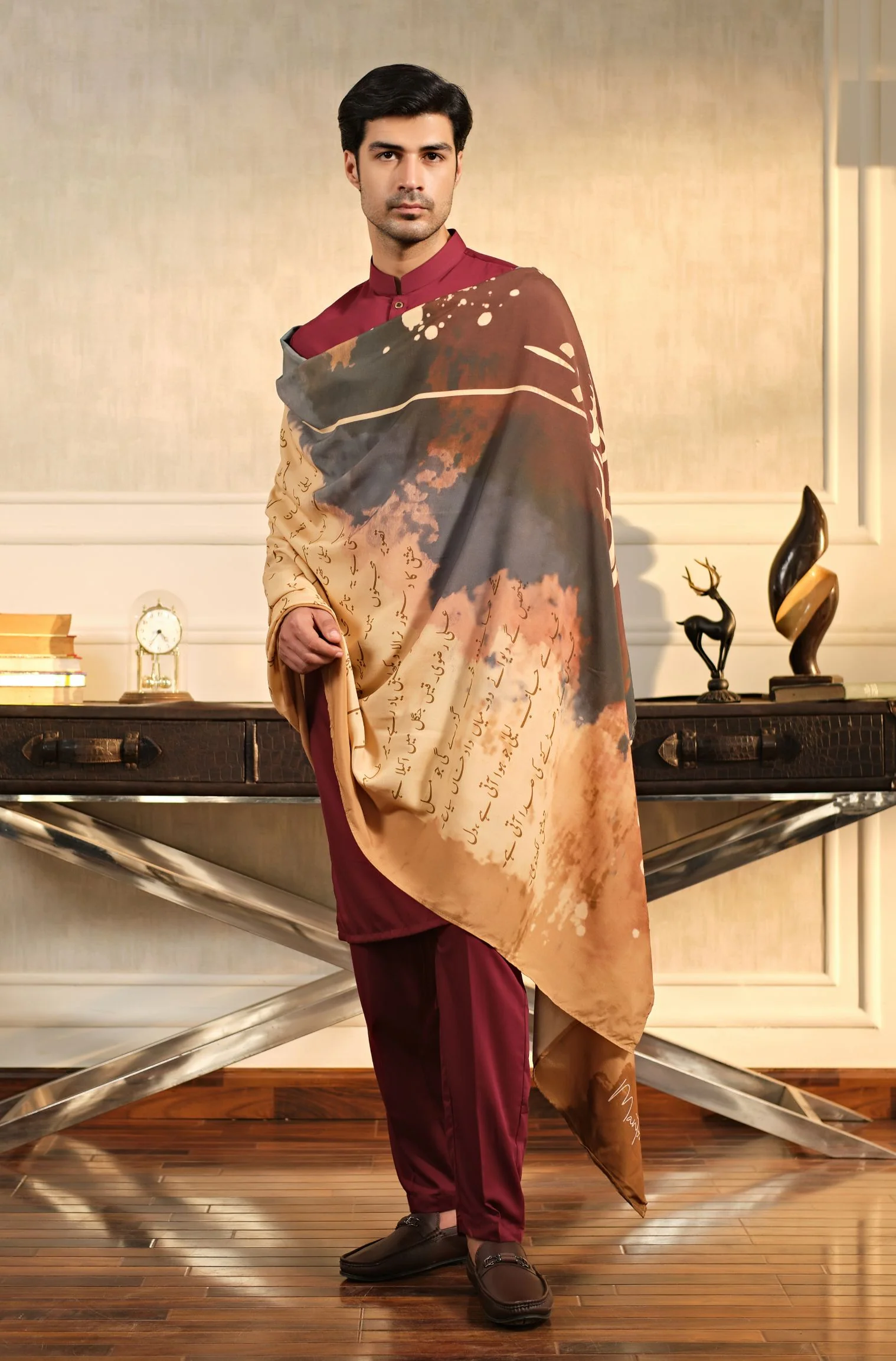 Khat (Love Letter) - Maroon Odhni - Image 3