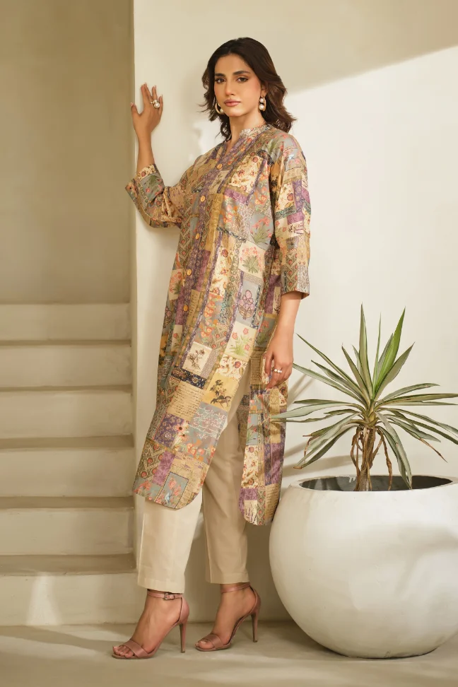 Mehak (Floral Scent) Long Shirt - Image 3
