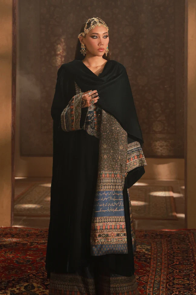 Nayyara (Luminous) Velvet Cape - Image 6