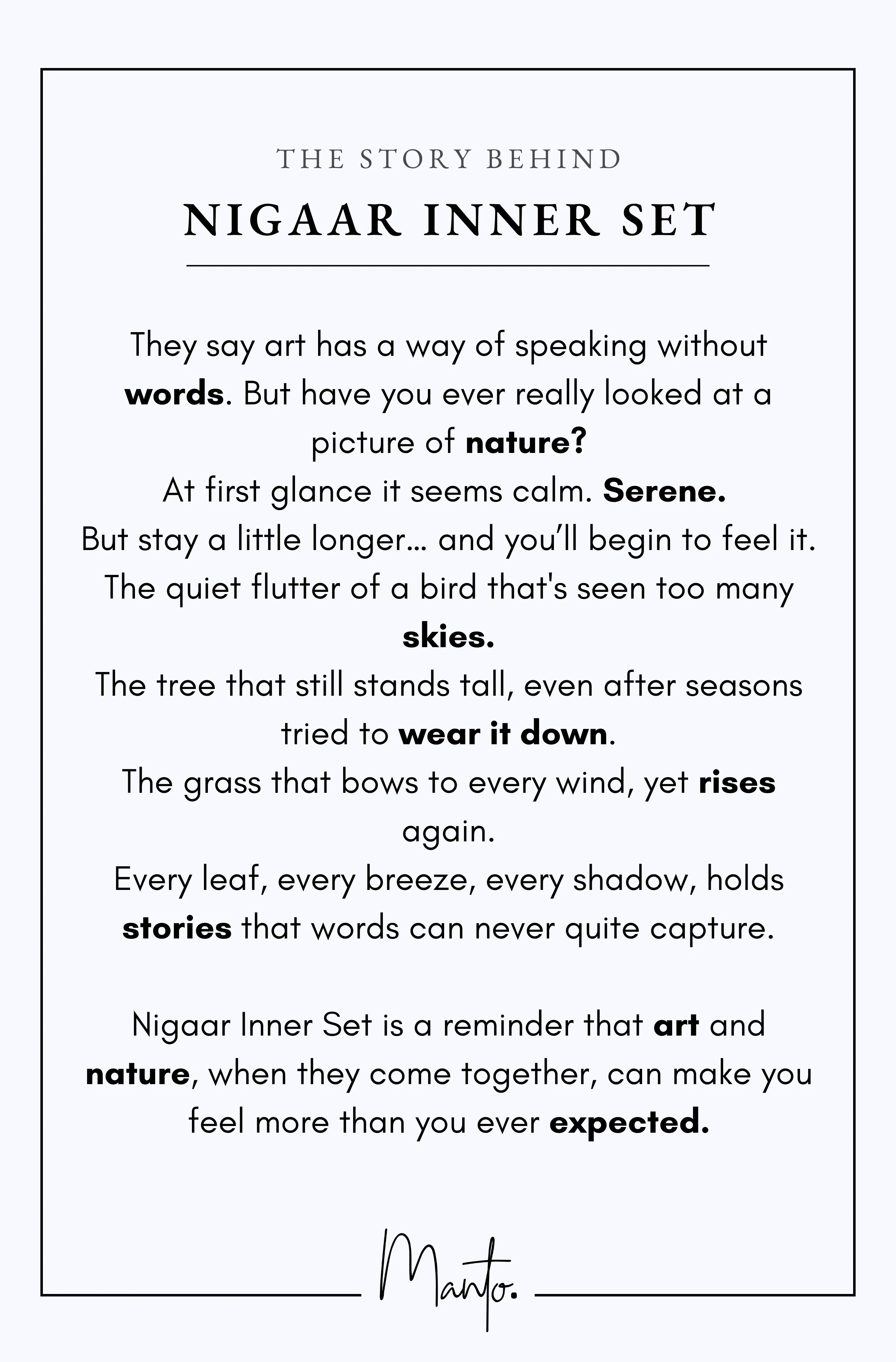 Nigaar (Nature's Muse) Inner Set - Image 7