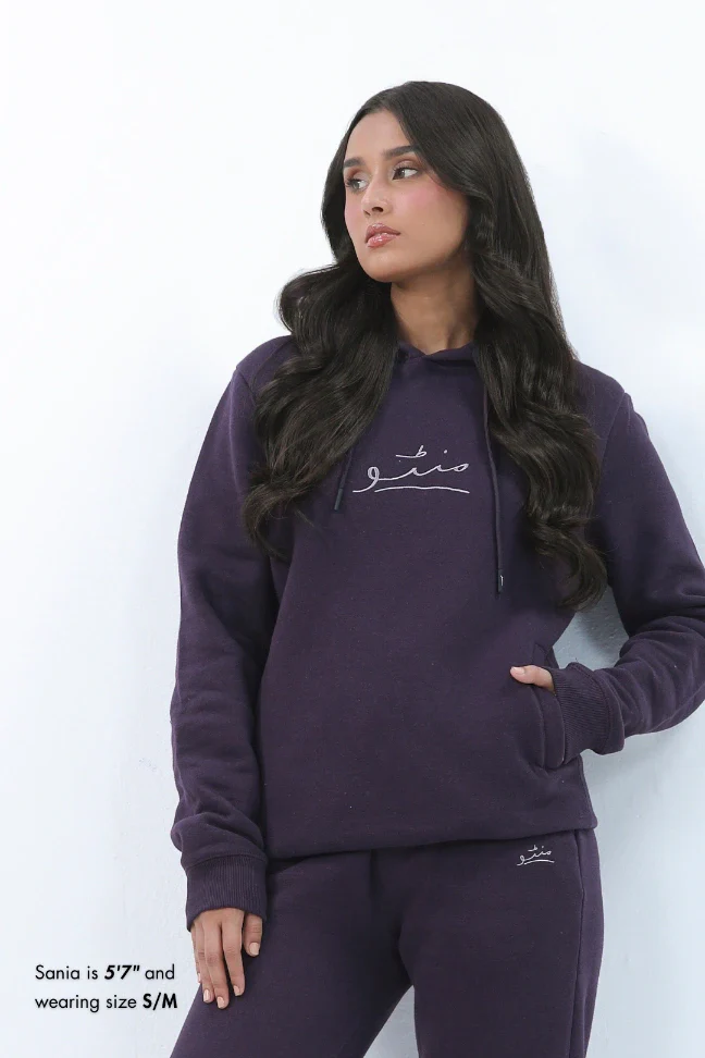Pullover Hoodie - Deep Purple - Image 3