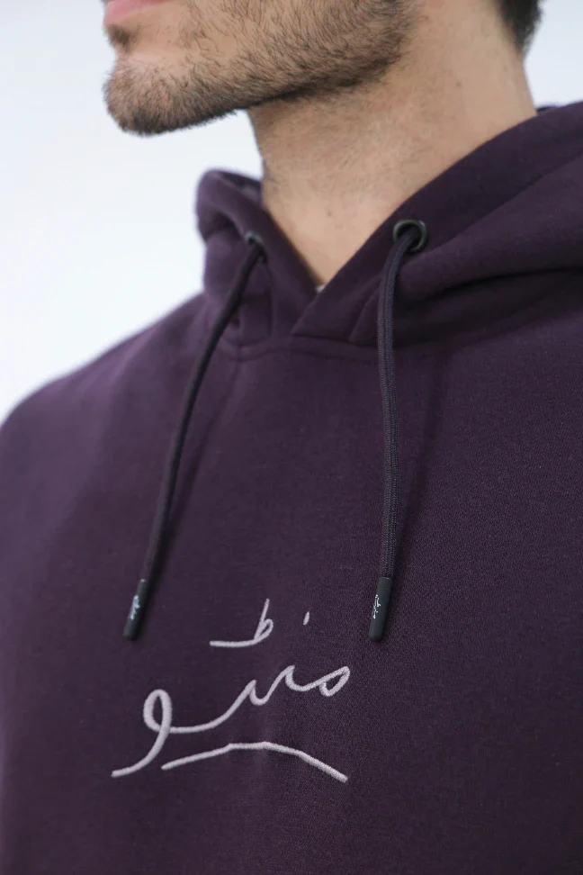 Pullover Hoodie - Deep Purple - Image 4