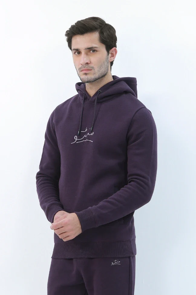 Pullover Hoodie - Deep Purple - Image 8