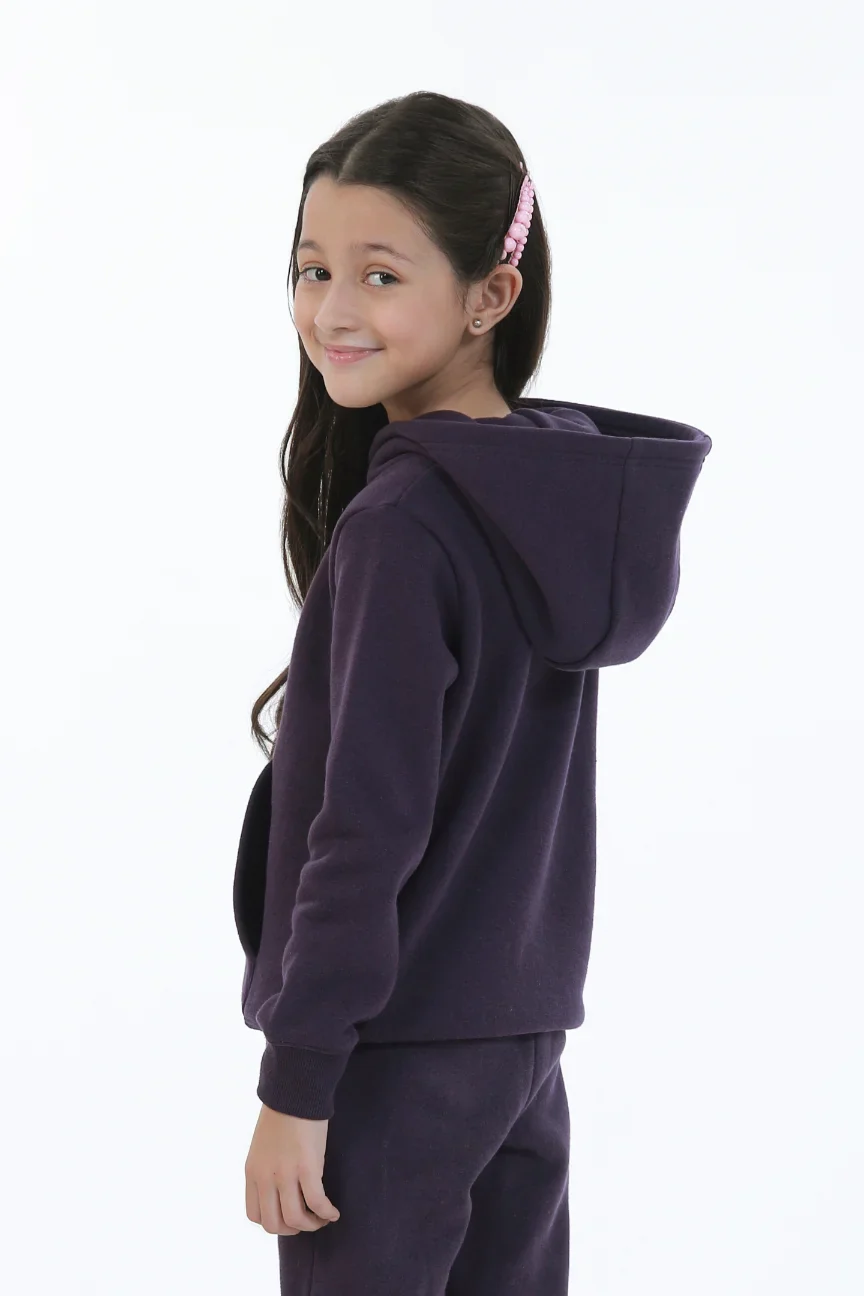 Pullover Hoodie (Kids) - Deep Purple - Image 4