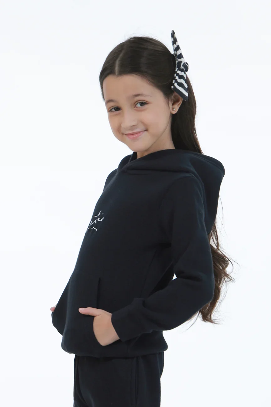 Pullover Hoodie (Kids) - Raven Black - Image 5