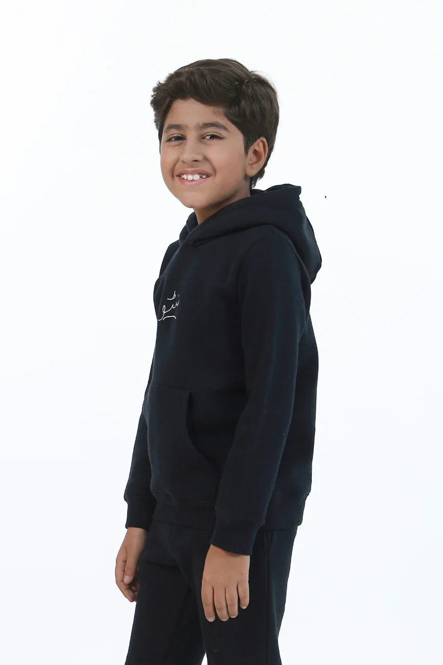 Pullover Hoodie (Kids) - Raven Black - Image 6