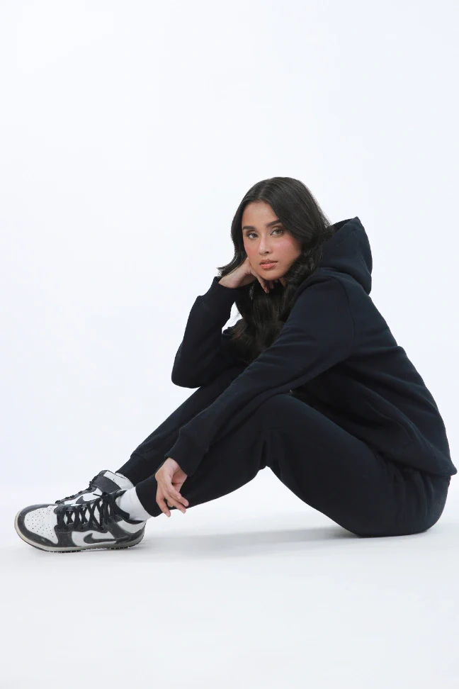 Pullover Hoodie - Raven Black - Image 6