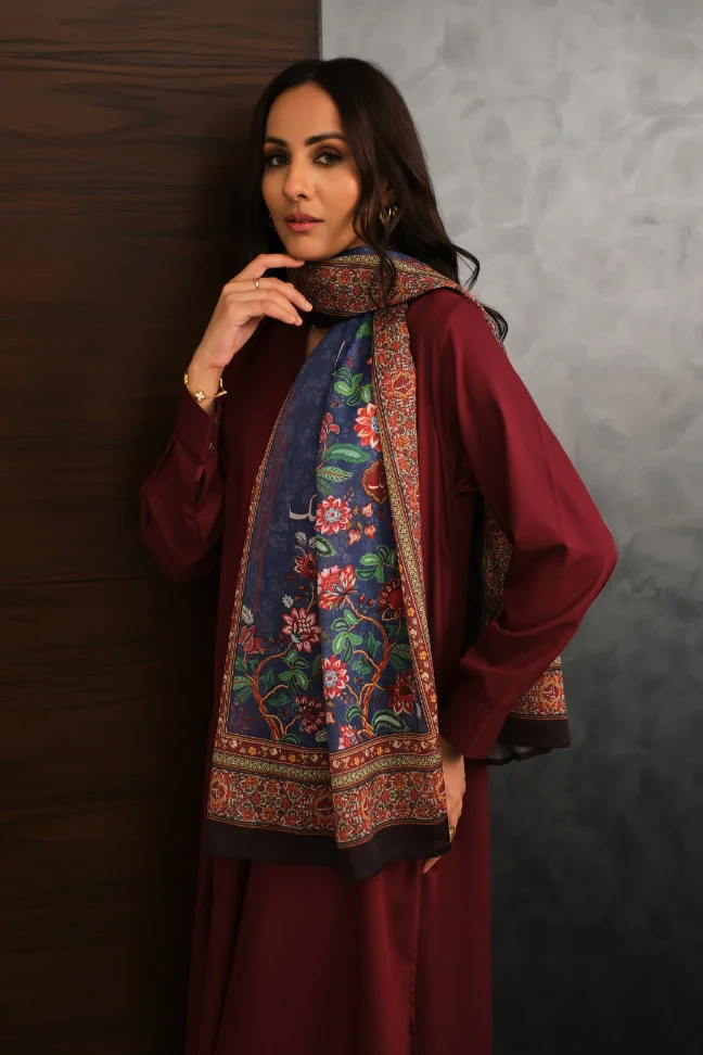 Rania Scarf - Blue - Image 4