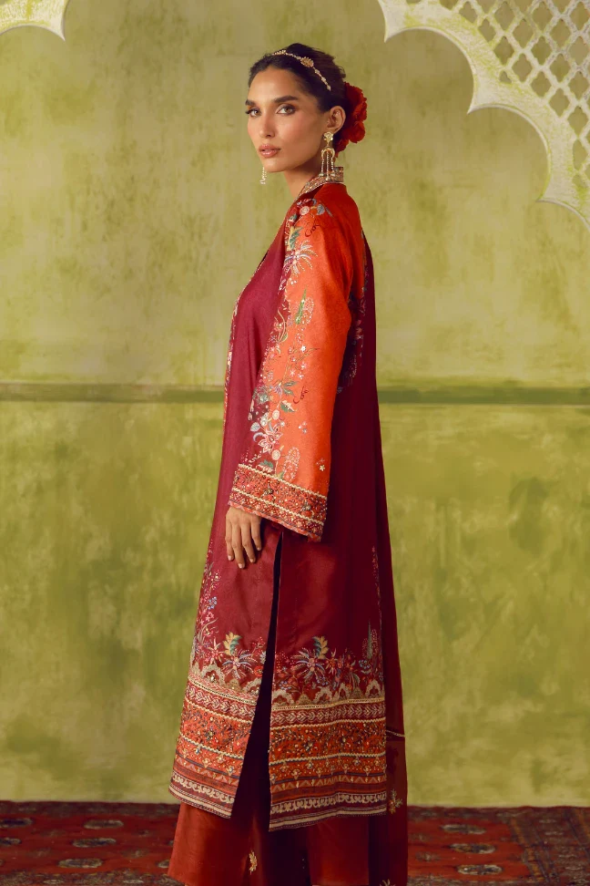 Rukhsar (Radiant Face) Set - Maroon - Image 3