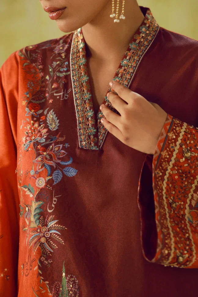 Rukhsar (Radiant Face) Set - Maroon - Image 5