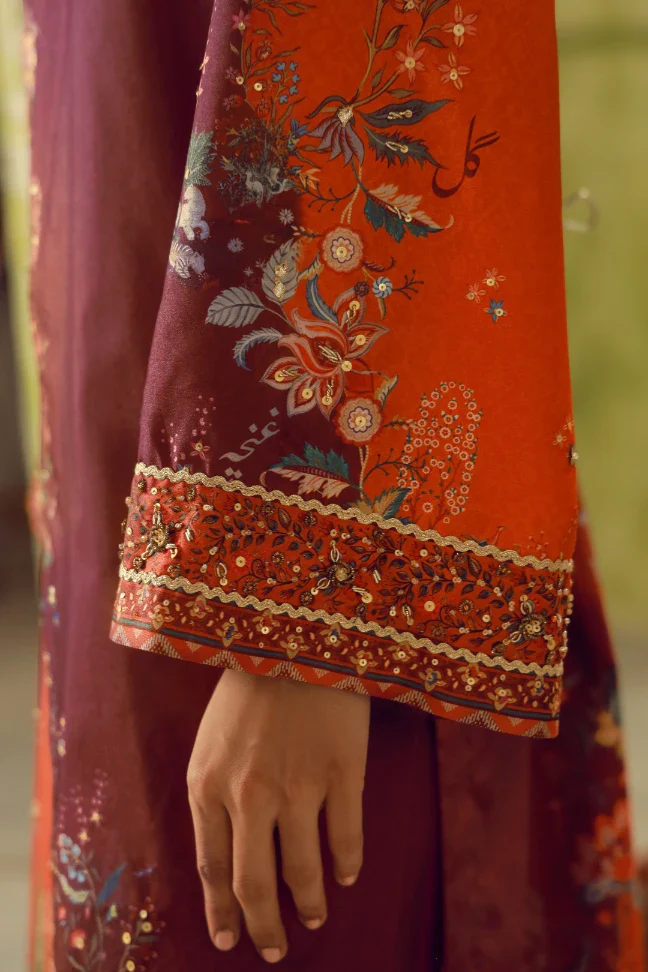 Rukhsar (Radiant Face) Set - Maroon - Image 6
