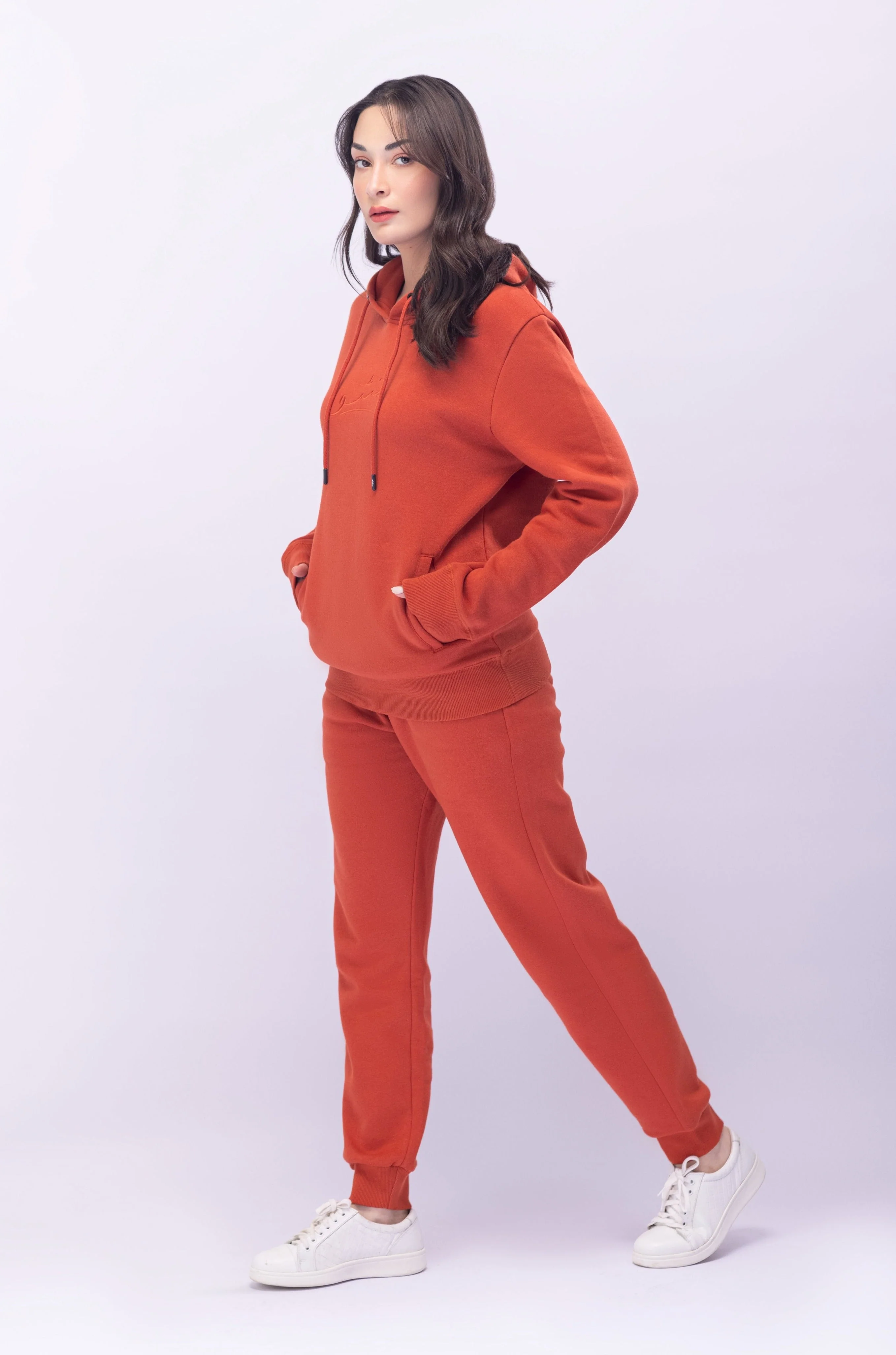 Rust Orange Pullover Hoodie - Image 4