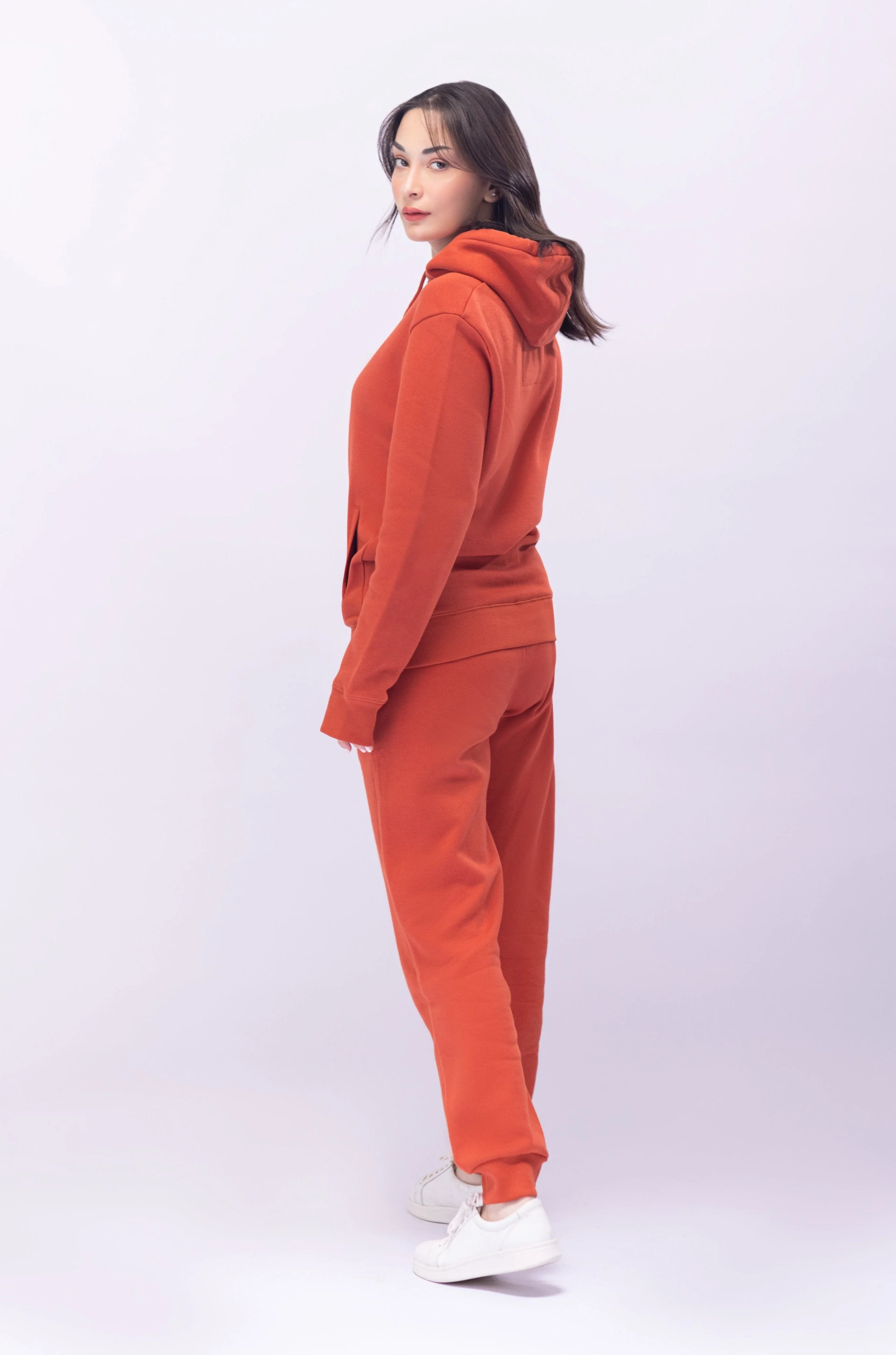 Rust Orange Pullover Hoodie - Image 6