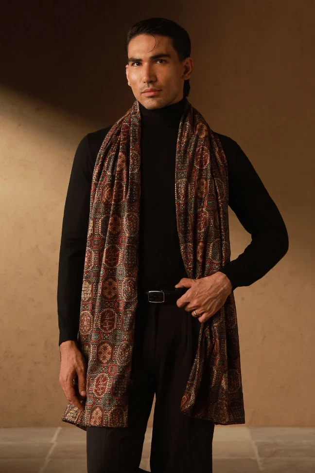 Sarfarosh (Fearlessly Devoted) Velvet Stole - Image 3