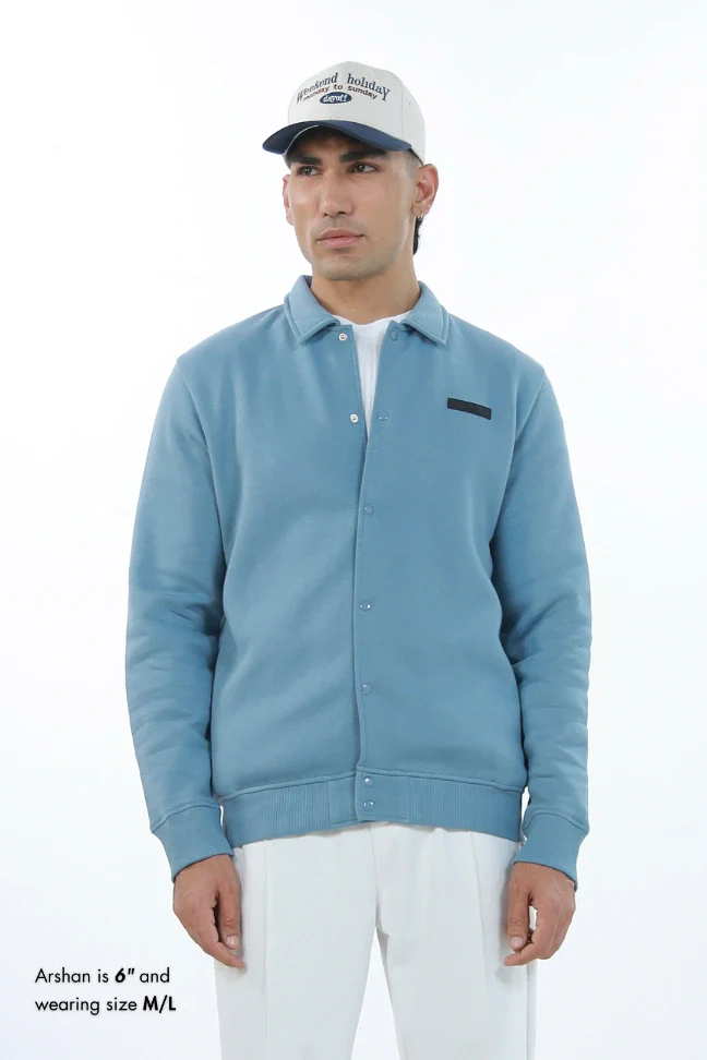 Varsity Jacket - Mist Blue - Image 3