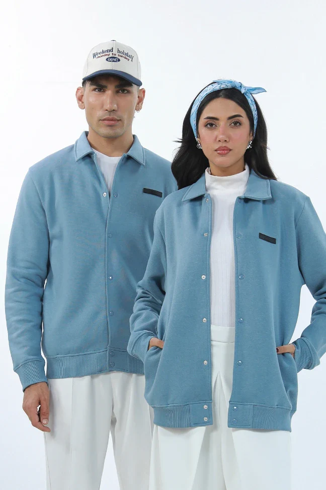 Varsity Jacket - Mist Blue - Image 7