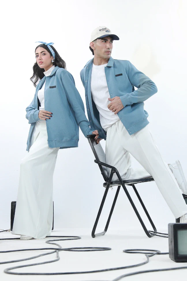 Varsity Jacket - Mist Blue - Image 8
