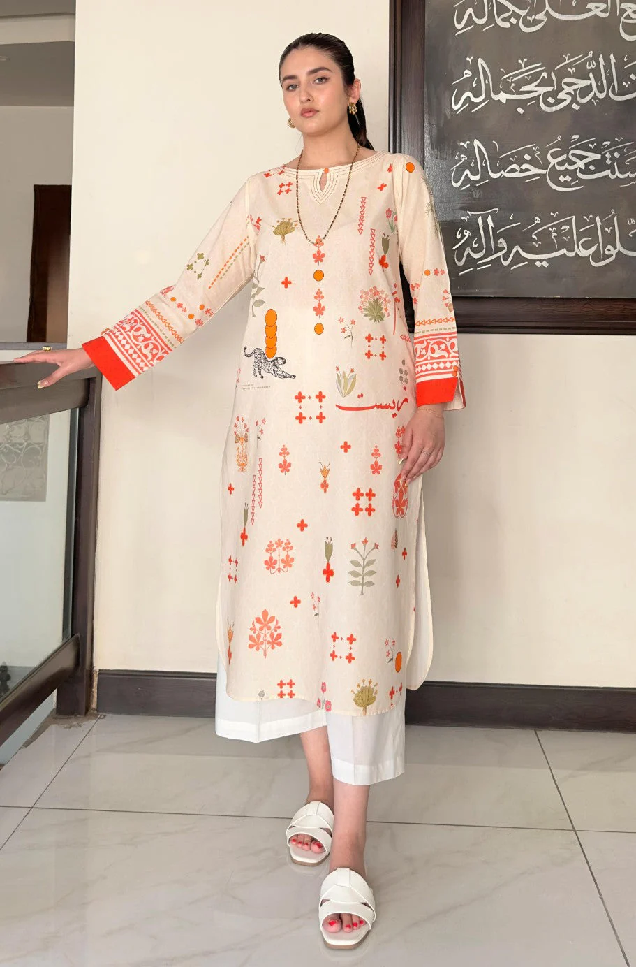 Zeest (Essence of Life) - Off White Kurta - Image 5