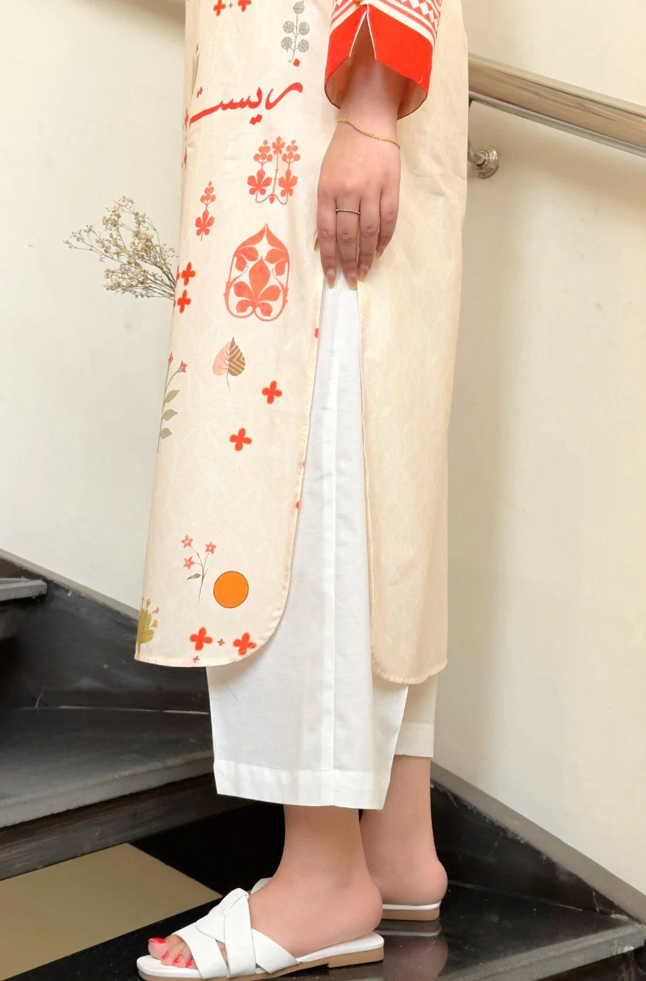 Zeest (Essence of Life) - Off White Kurta - Image 8