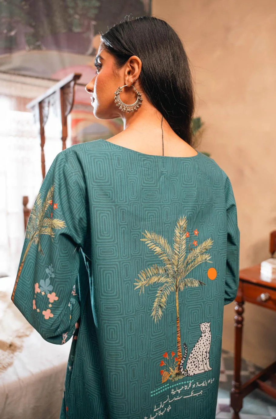 Zeest (Essence of Life) - Teal Kurta - Image 4