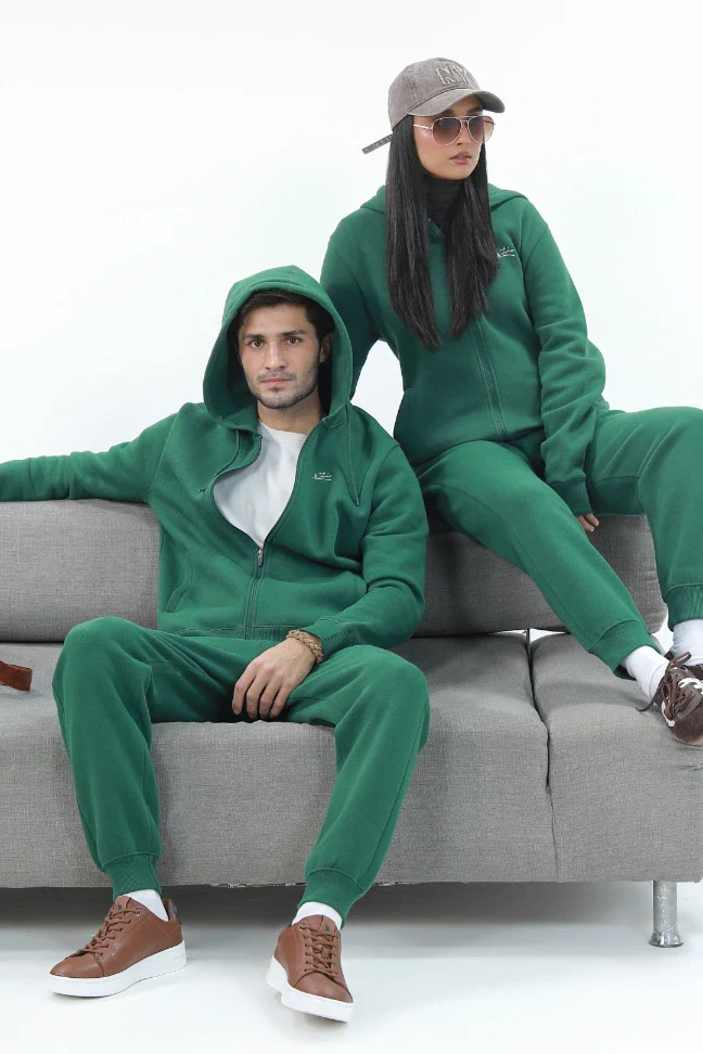 Zipper Hoodie - Great Green - Image 8